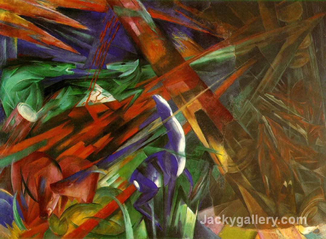 Fate of the Animals by Franz Marc paintings reproduction